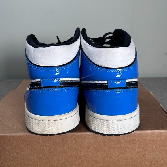 Nike Jordan 1 Mid Signal Blue Sneaker Shoes Men's 10.5 DD6834-402 - Picture 7 of 16
